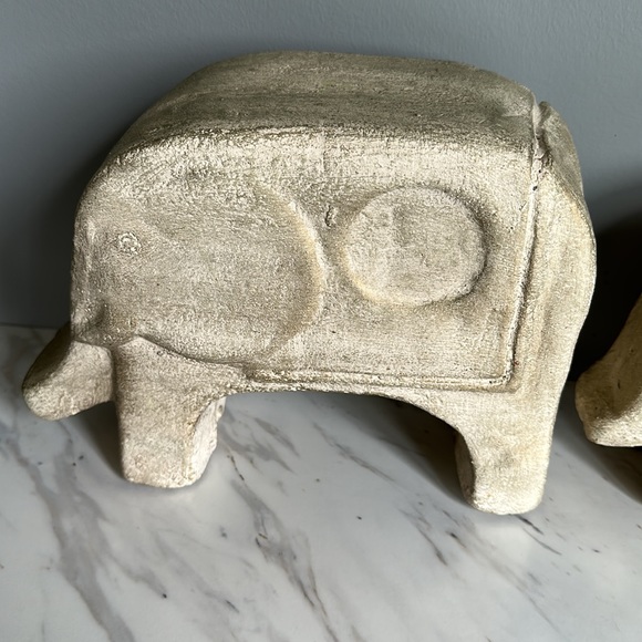Beautiful Cement Elephants - Picture 2 of 10